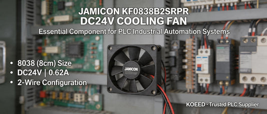 JAMICON KF0838B2SRPR DC24V Cooling Fan: Essential Component for PLC Industrial Automation Systems