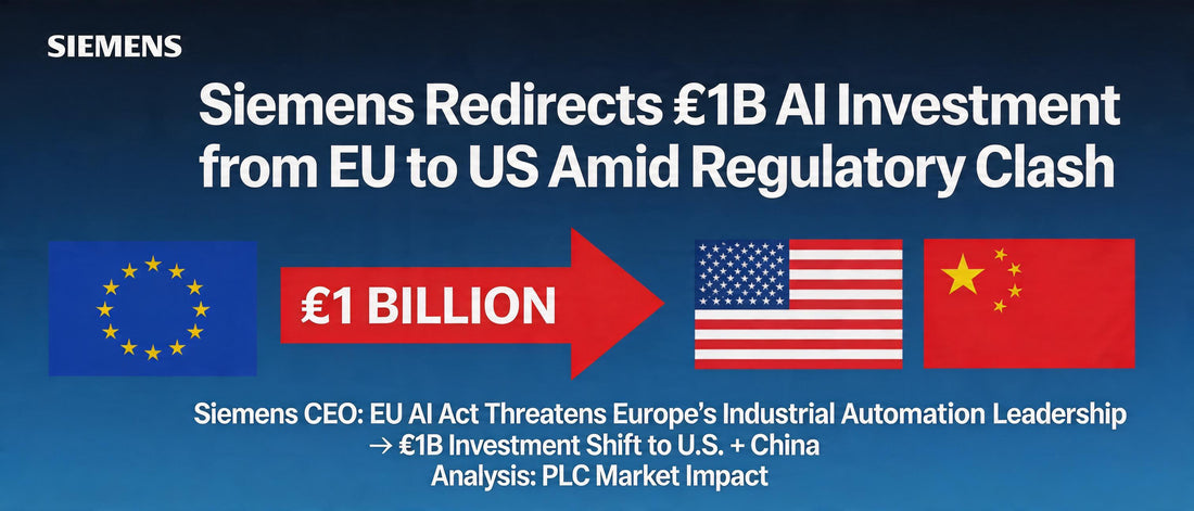 Siemens Redirects €1B AI Investment from EU to US Amid Regulatory Clash