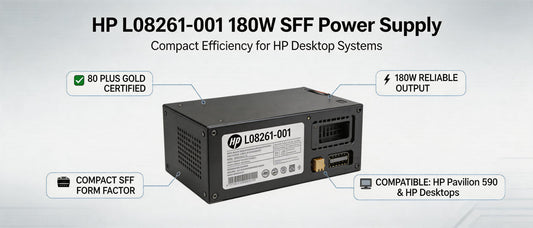 HP L08261-001 180W SFF Power Supply: Compact Efficiency for HP Desktop Systems