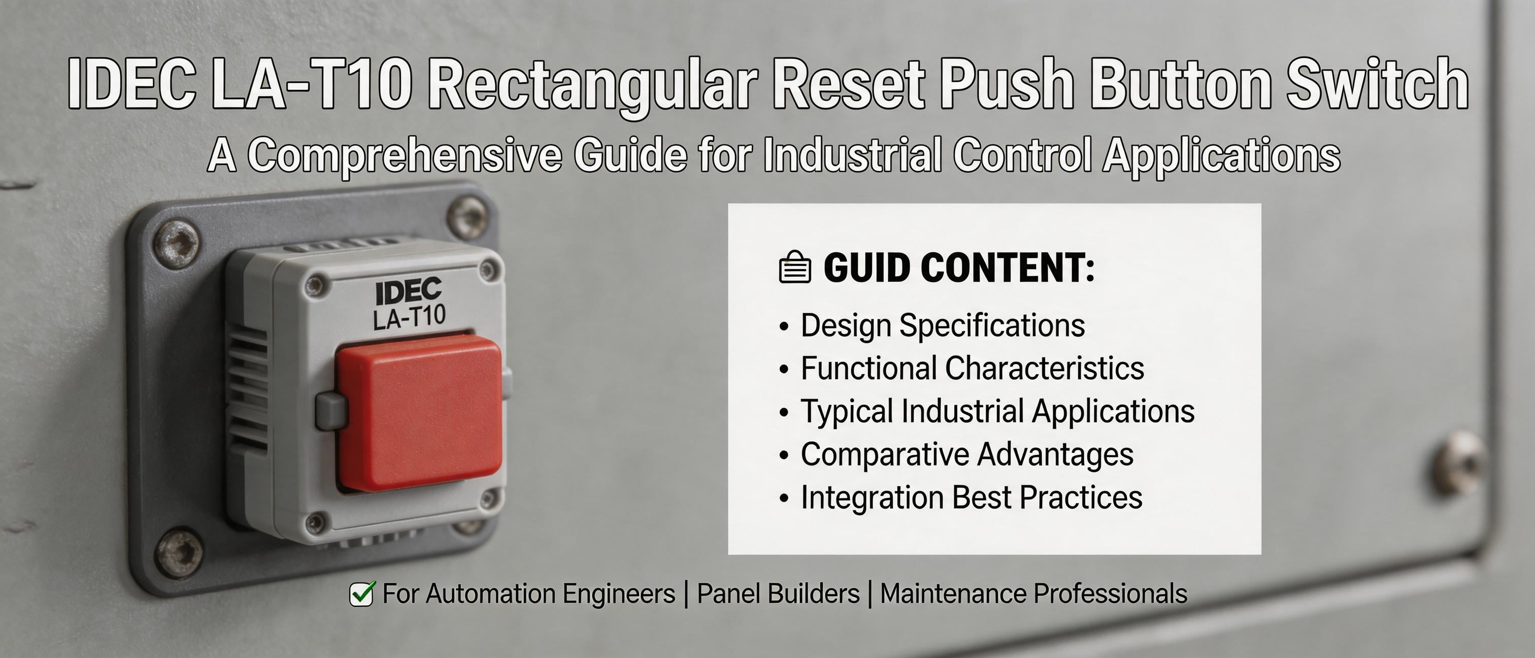 IDEC LA-T10 Rectangular Reset Push Button Switch: A Comprehensive Guid