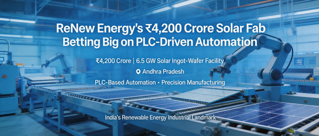 ReNew Energy's ₹4,200 Crore Solar Fab Betting Big on PLC-Driven Automation