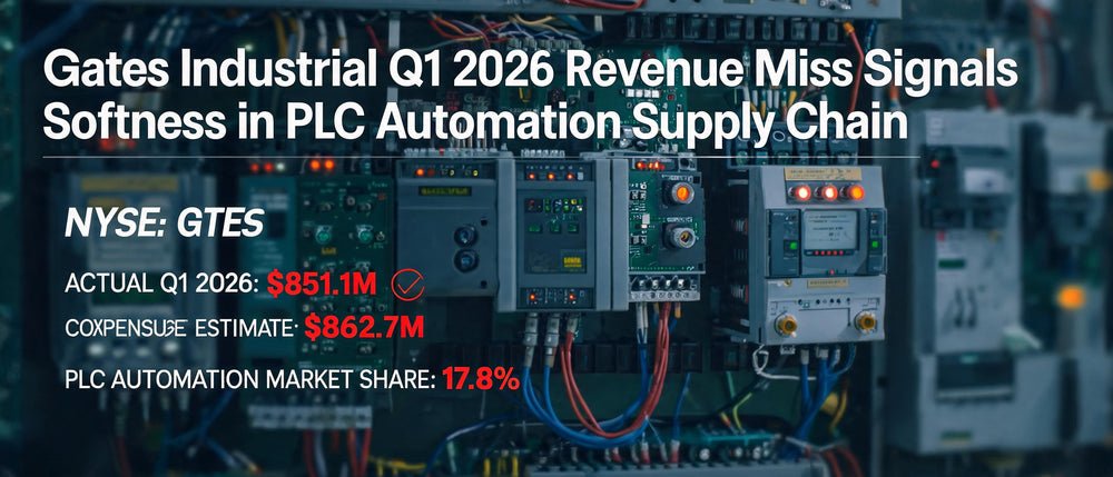 Gates Industrial Q1 2026 Revenue Miss Signals Softness in PLC Automation Supply Chain