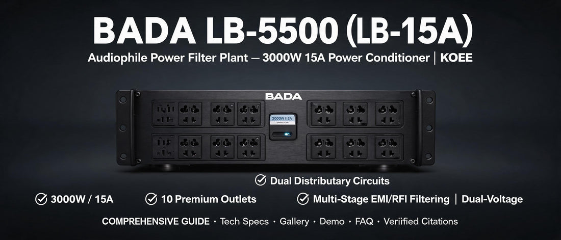 BADA LB-5500 (LB-15A) Audiophile Power Filter Plant – 3000W 15A Power Conditioner | KOEE