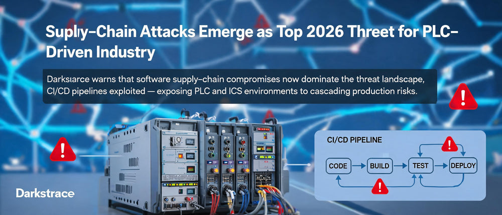 Supply-Chain Attacks Emerge as Top 2026 Threat for PLC-Driven Industry
