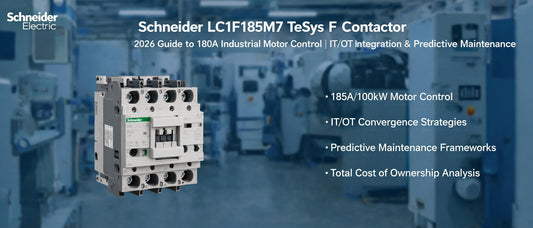 Schneider LC1F185M7 TeSys F Contactor: 2026 Guide to 180A Industrial Motor Control, IT/OT Integration & Predictive Maintenance