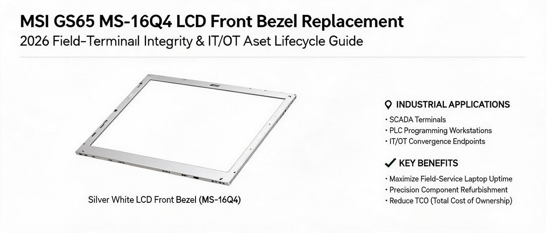 MSI GS65 MS-16Q4 LCD Front Bezel Replacement: 2026 Field-Terminal Integrity & IT/OT Asset Lifecycle Guide
