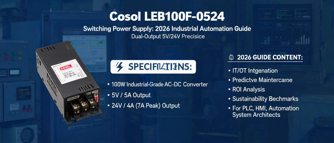 Cosel LEB100F-0524 Switching Power Supply: 2026 Industrial Automation Guide for Dual-Output 5V/24V Precision