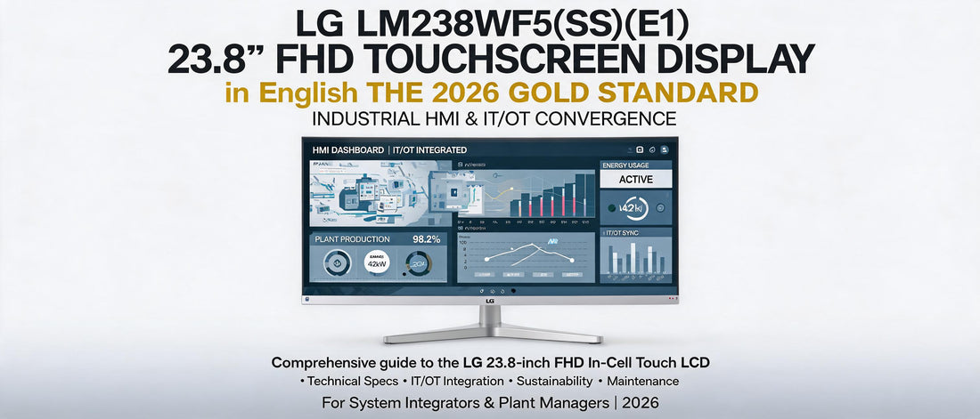 LG LM238WF5(SS)(E1) 23.8" FHD Touchscreen Display: The 2026 Gold Standard for Industrial HMI & IT/OT Convergence