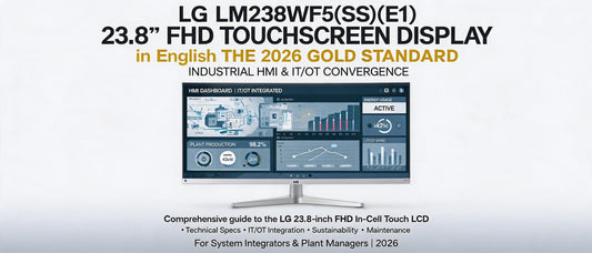 LG LM238WF5(SS)(E1) 23.8" FHD Touchscreen Display: The 2026 Gold Standard for Industrial HMI & IT/OT Convergence