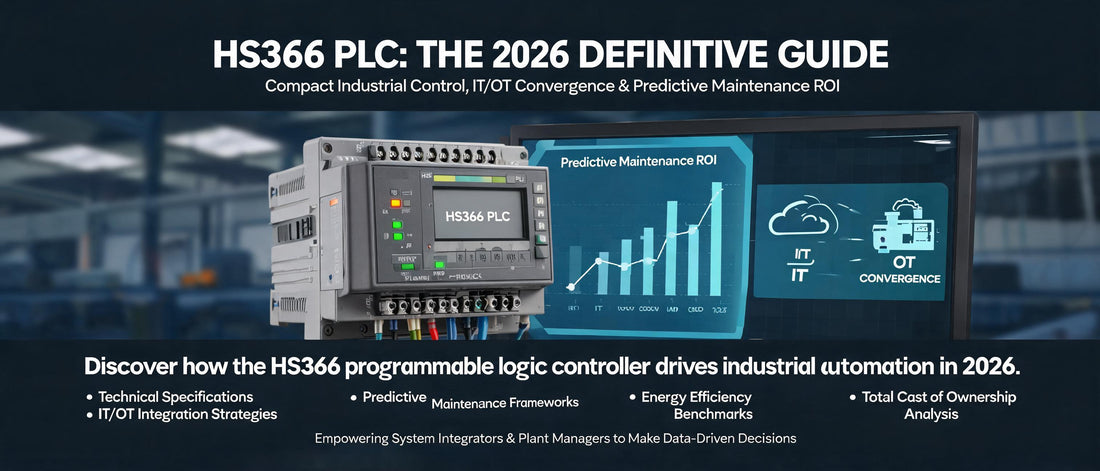 HS366 PLC: The 2026 Definitive Guide to Compact Industrial Control, IT/OT Convergence & Predictive Maintenance ROI