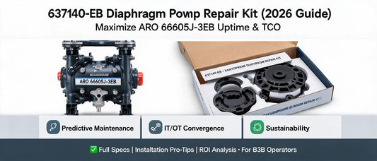 637140-EB Diaphragm Pump Repair Kit (2026 Guide): Maximize ARO 66605J-3EB Uptime & TCO