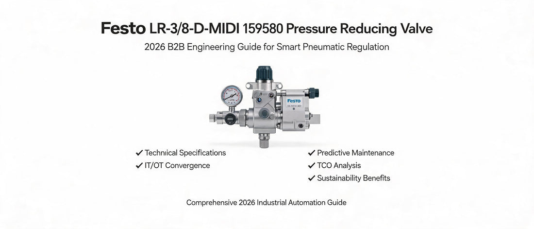 Festo LR-3/8-D-MIDI 159580 Pressure Reducing Valve: 2026 B2B Engineering Guide for Smart Pneumatic Regulation