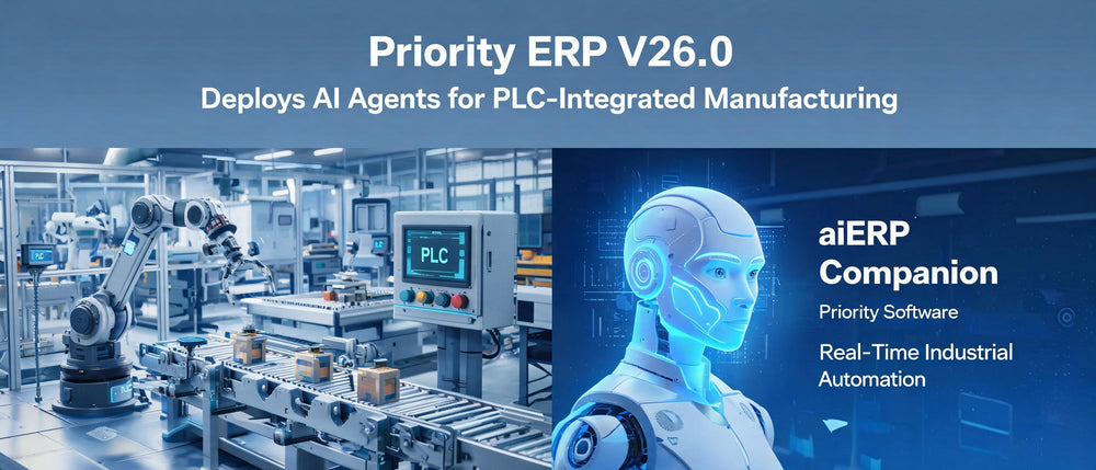 Priority ERP V26.0 Deploys AI Agents for PLC-Integrated Manufacturing