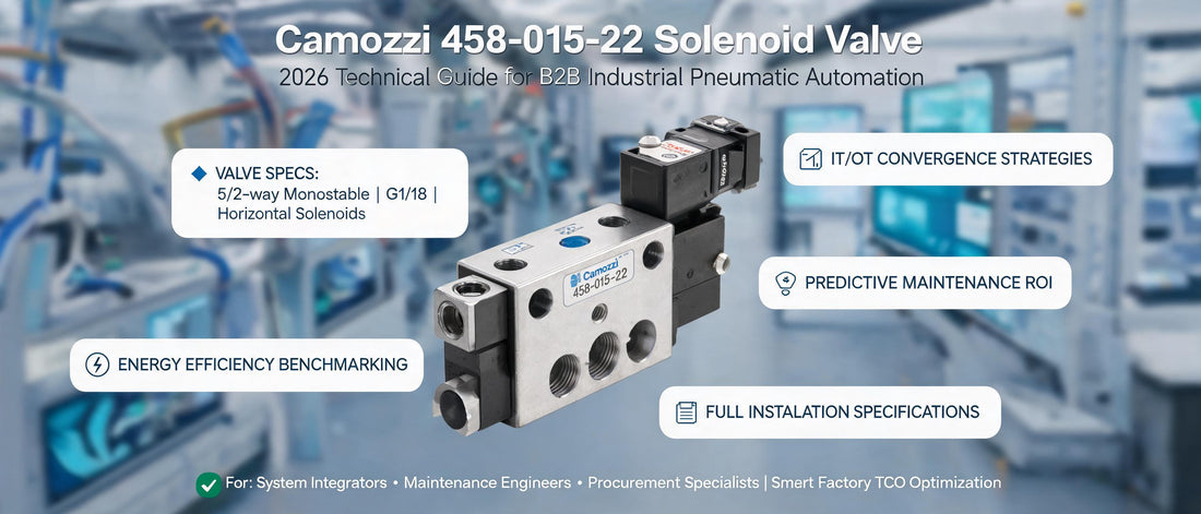 Camozzi 458-015-22 Solenoid Valve: 2026 Technical Guide for B2B Industrial Pneumatic Automation