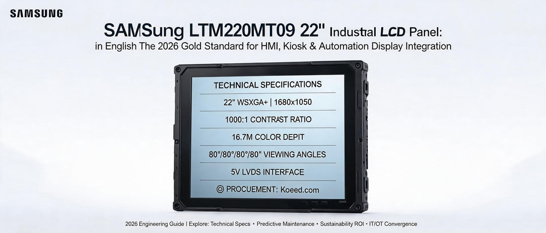 Samsung LTM220MT09 22" Industrial LCD Panel: The 2026 Gold Standard for HMI, Kiosk & Automation Display Integration