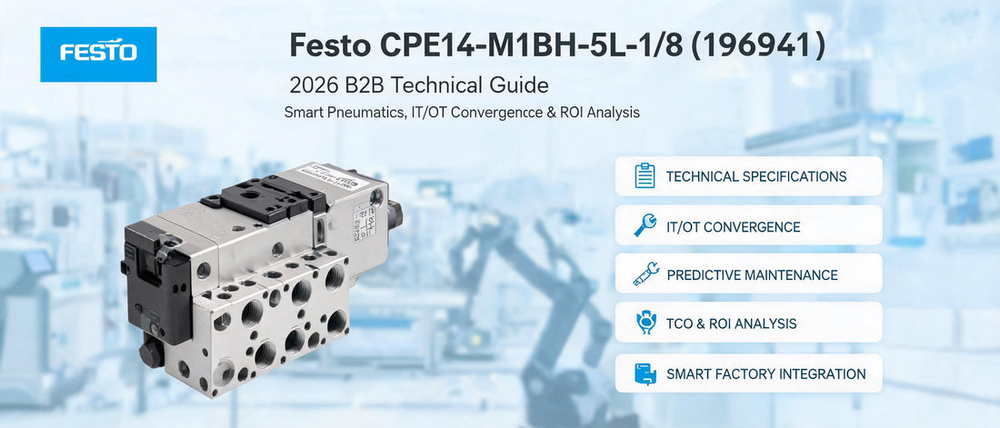 Festo CPE14-M1BH-5L-1/8 (196941) Solenoid Valve: 2026 B2B Technical Guide — Smart Pneumatics, IT/OT Convergence & ROI Analysis
