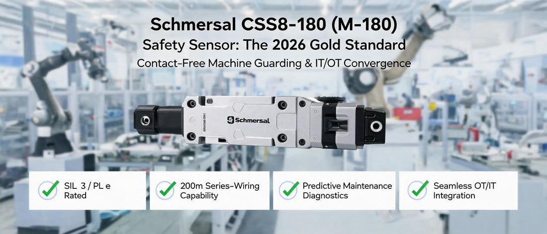 Schmersal CSS8-180 (M-180) Safety Sensor: The 2026 Gold Standard for Contact-Free Machine Guarding & IT/OT Convergence