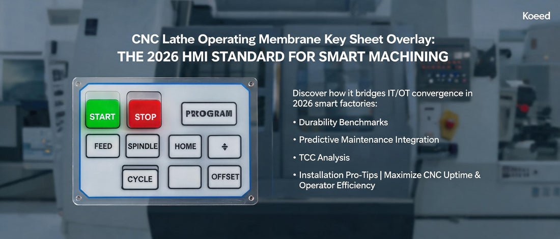CNC Lathe Operating Membrane Key Sheet Overlay: The 2026 HMI Standard for Smart Machining | Koeed