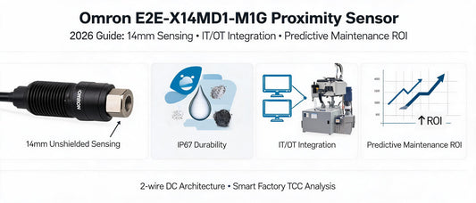 Omron E2E-X14MD1-M1G Proximity Sensor: 2026 Guide to 14mm Sensing, IT/OT Integration & Predictive Maintenance ROI
