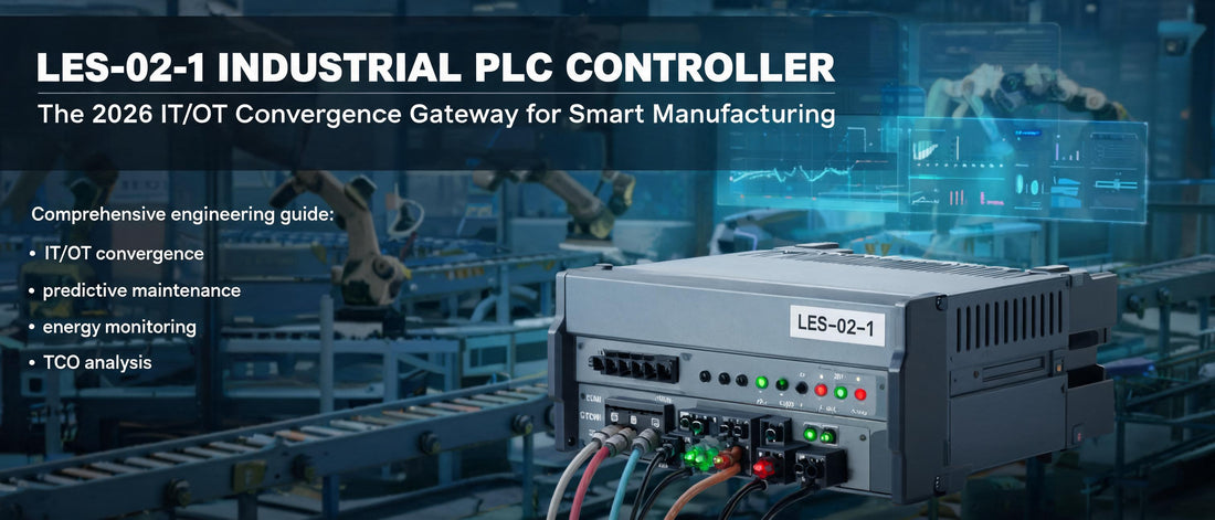 LES-02-1 Industrial PLC Controller: The 2026 IT/OT Convergence Gateway for Smart Manufacturing