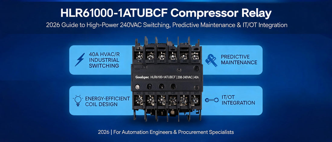 HLR6100-1ATUBCF Compressor Relay: 2026 Guide to High-Power 240VAC Switching, Predictive Maintenance & IT/OT Integration