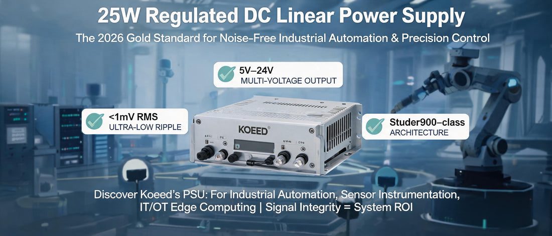 25W Regulated DC Linear Power Supply: The 2026 Gold Standard for Noise-Free Industrial Automation & Precision Control