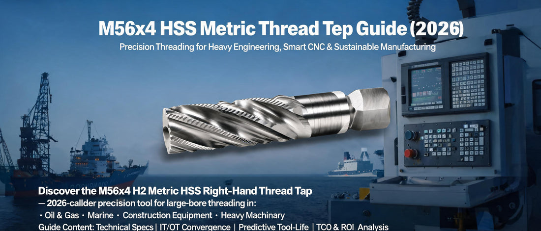 M56x4 HSS Metric Thread Tap Guide (2026): Precision Threading for Heavy Engineering, Smart CNC & Sustainable Manufacturing