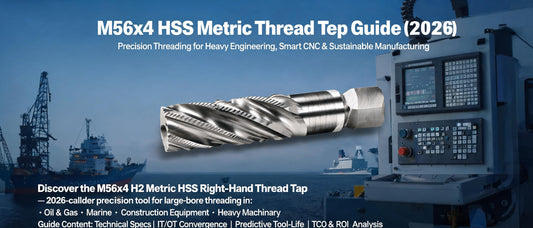 M56x4 HSS Metric Thread Tap Guide (2026): Precision Threading for Heavy Engineering, Smart CNC & Sustainable Manufacturing