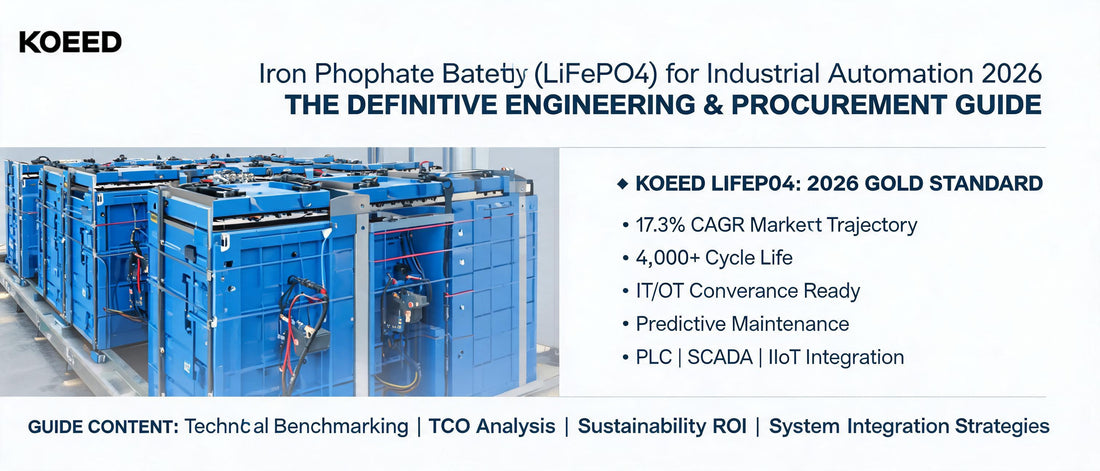 Iron Phosphate Battery (LiFePO4) for Industrial Automation 2026: The Definitive Engineering & Procurement Guide