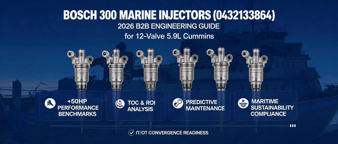 Bosch 300 Marine Injectors (0432133864) for 12-Valve 5.9L Cummins: 2026 B2B Engineering Guide — Performance, ROI & Predictive Maintenance