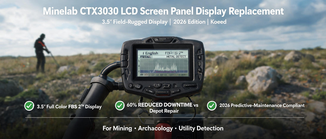 Minelab CTX3030 LCD Screen Panel Display Replacement – 3.5" Field-Rugged Display for Industrial Metal Detection & Survey Operations (2026 Edition) | Koeed