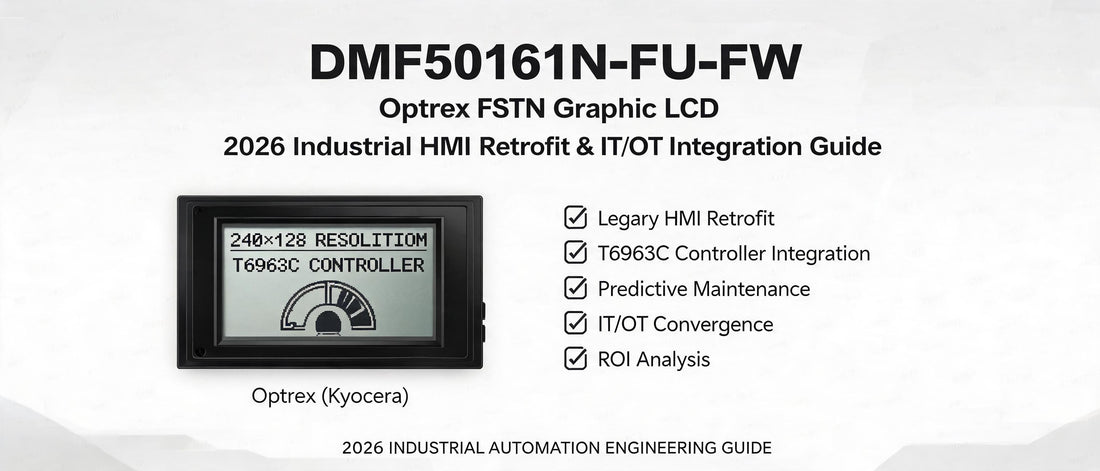 DMF50161N-FU-FW Optrex FSTN Graphic LCD: 2026 Industrial HMI Retrofit & IT/OT Integration Guide