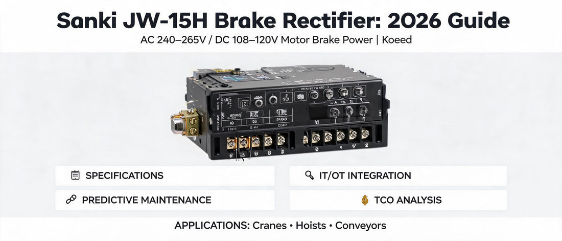 Sanki JW-15H Brake Rectifier: 2026 Guide to AC 240–265V / DC 108–120V Motor Brake Power | Koeed