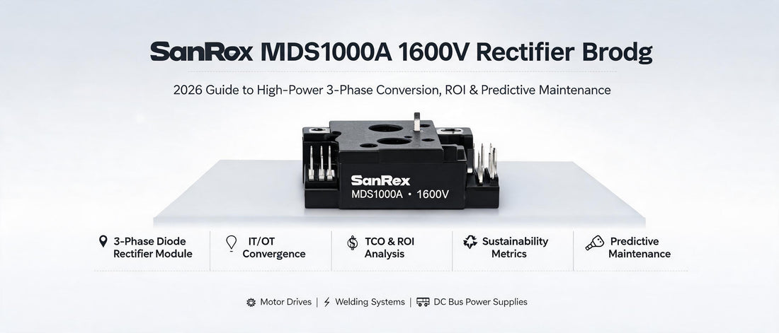 SanRex MDS1000A 1600V Rectifier Bridge: 2026 Guide to High-Power 3-Phase Conversion, ROI & Predictive Maintenance