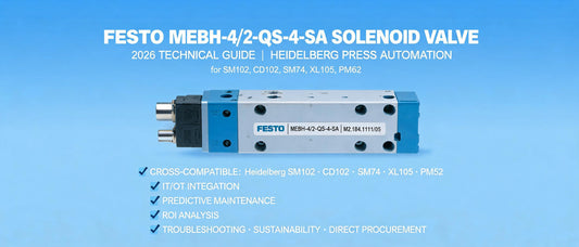 Festo MEBH-4/2-QS-4-SA Solenoid Valve: 2026 Guide for Heidelberg SM102, CD102 & SM74 Press Automation