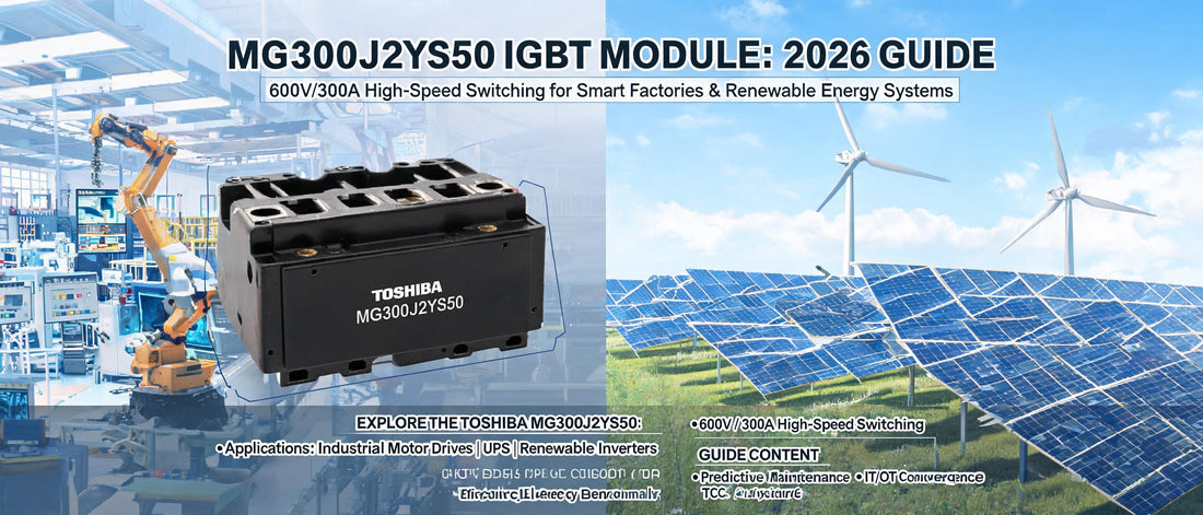 MG300J2YS50 IGBT Module: 2026 Guide to 600V/300A High-Speed Switching for Smart Factories & Renewable Energy Systems