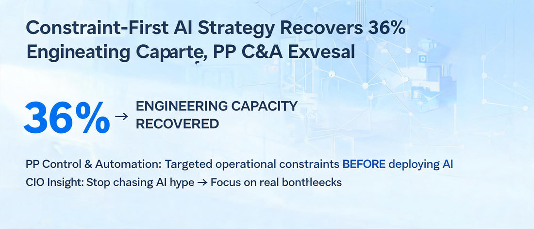 Constraint-First AI Strategy Recovers 36% Engineering Capacity, PP C&A Reveals