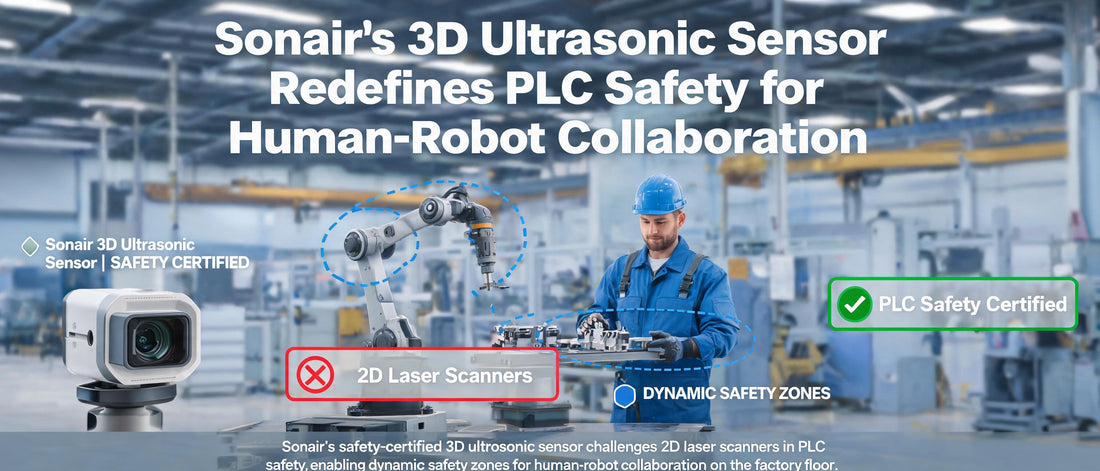Sonair's 3D Ultrasonic Sensor Redefines PLC Safety for Human-Robot Collaboration