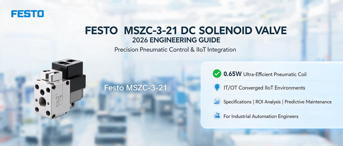 Festo MSZC-3-21 DC Solenoid Valve: 2026 Engineering Guide to Precision Pneumatic Control & IIoT Integration