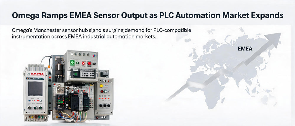 Omega Ramps EMEA Sensor Output as PLC Automation Market Expands