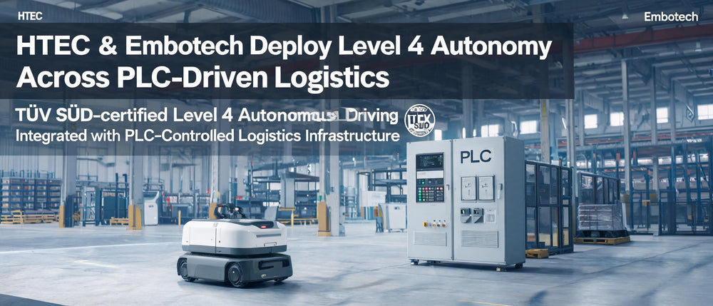 HTEC & Embotech Deploy Level 4 Autonomy Across PLC-Driven Logistics