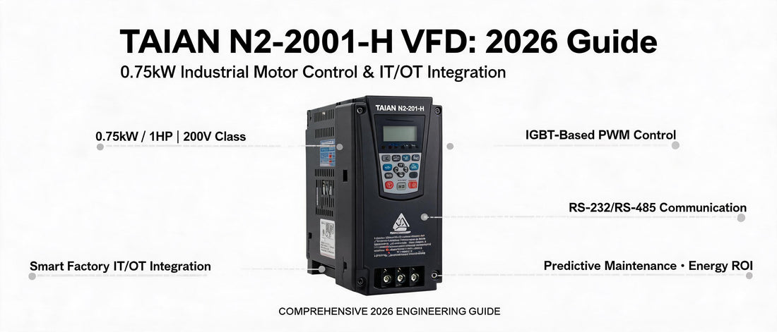 TAIAN N2-201-H VFD: 2026 Guide to 0.75kW Industrial Motor Control & IT/OT Integration