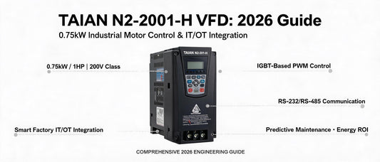 TAIAN N2-201-H VFD: 2026 Guide to 0.75kW Industrial Motor Control & IT/OT Integration