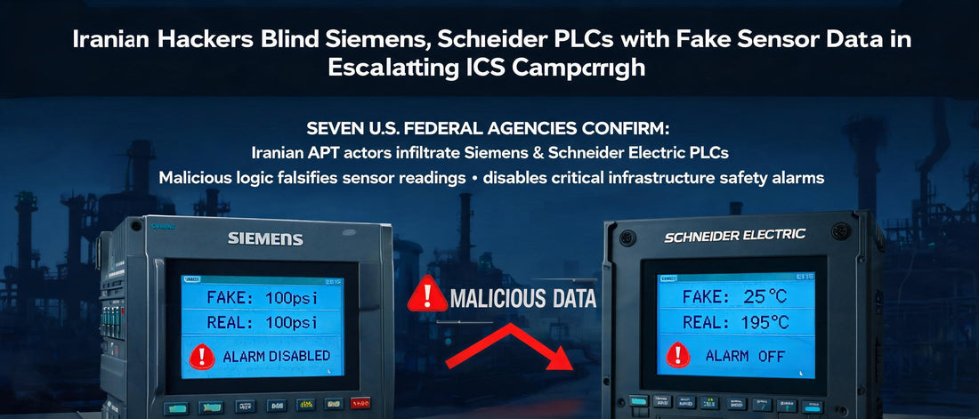 Iranian Hackers Blind Siemens, Schneider PLCs with Fake Sensor Data in Escalating ICS Campaign