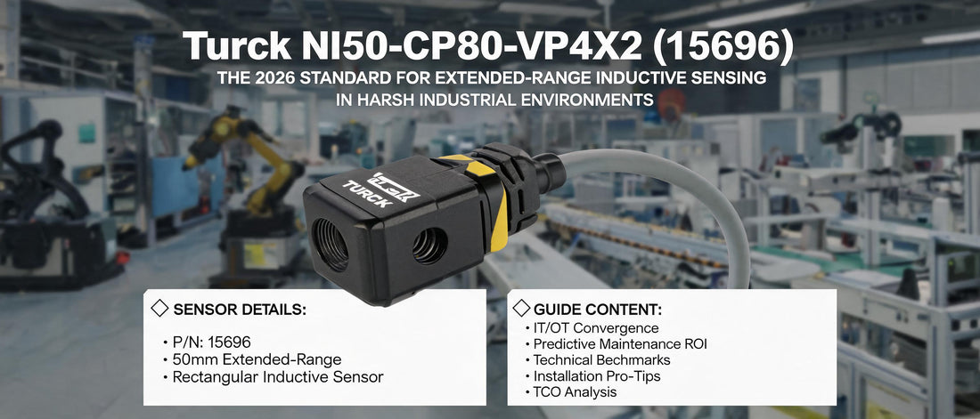 Turck NI50-CP80-VP4X2 (15696): The 2026 Standard for Extended-Range Inductive Sensing in Harsh Industrial Environments