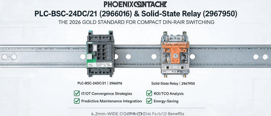 Phoenix Contact PLC-BSC-24DC/21 (2966016) & Solid-State Relay (2967950): The 2026 Gold Standard for Compact DIN-Rail Switching