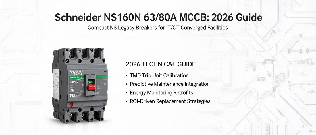 Schneider NS160N 63/80A MCCB: 2026 Guide to Compact NS Legacy Breakers for IT/OT Converged Facilities