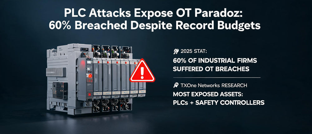 PLC Attacks Expose OT Paradox: 60% Breached Despite Record Budgets
