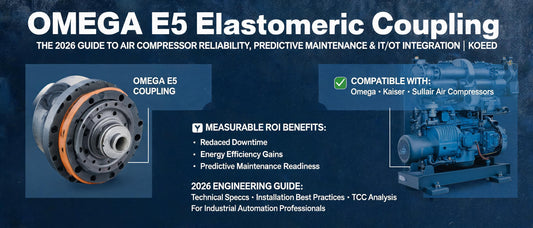 OMEGA E5 Elastomeric Coupling: The 2026 Guide to Air Compressor Reliability, Predictive Maintenance & IT/OT Integration | Koeed