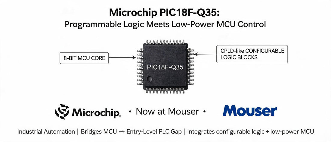 Microchip PIC18F-Q35: Programmable Logic Meets Low-Power MCU Control